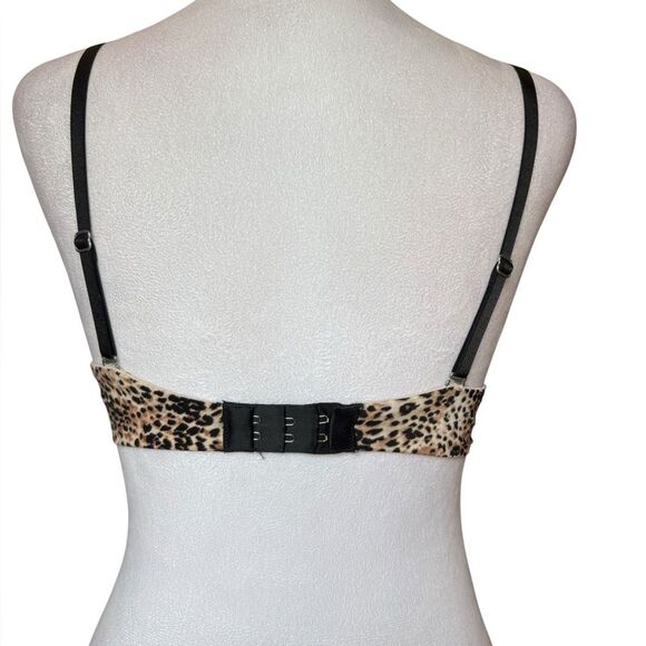 Victorias Secret Biofit Push Up Bra Womens Size 32C Leopard Print - Picture 3 of 10